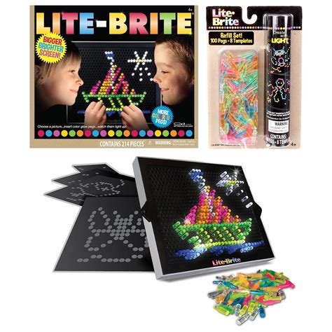 Discover the Illumination: A Journey into Lite Brite with the 326-Piece Magic Screen Accessory Set